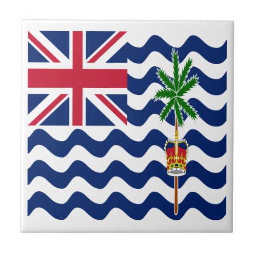 British Indian Ocean Territory Flag Ceramic Tile