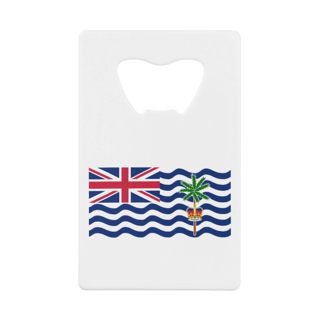 British Indian Ocean Territory Flag Credit Card Bottle Opener (Front)