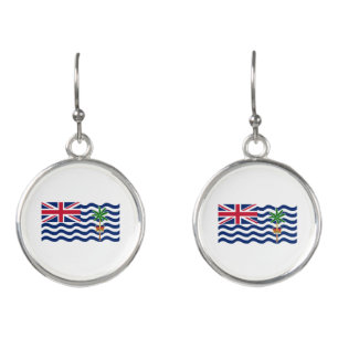 British Indian Ocean Territory Flag Earrings