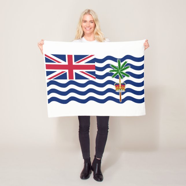 British Indian Ocean Territory Flag Fleece Blanket (In Situ)