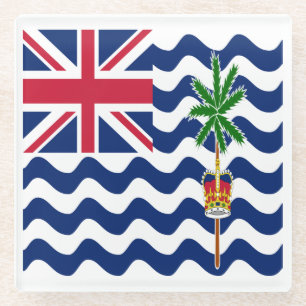British Indian Ocean Territory Flag Glass Coaster