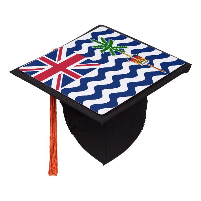 British Indian Ocean Territory Flag Graduation Cap Topper (Angled)