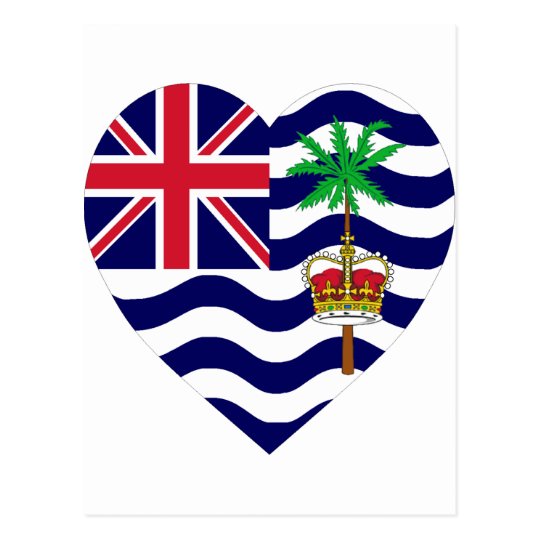 Download British Indian Ocean Territory Flag Heart Postcard | Zazzle.com