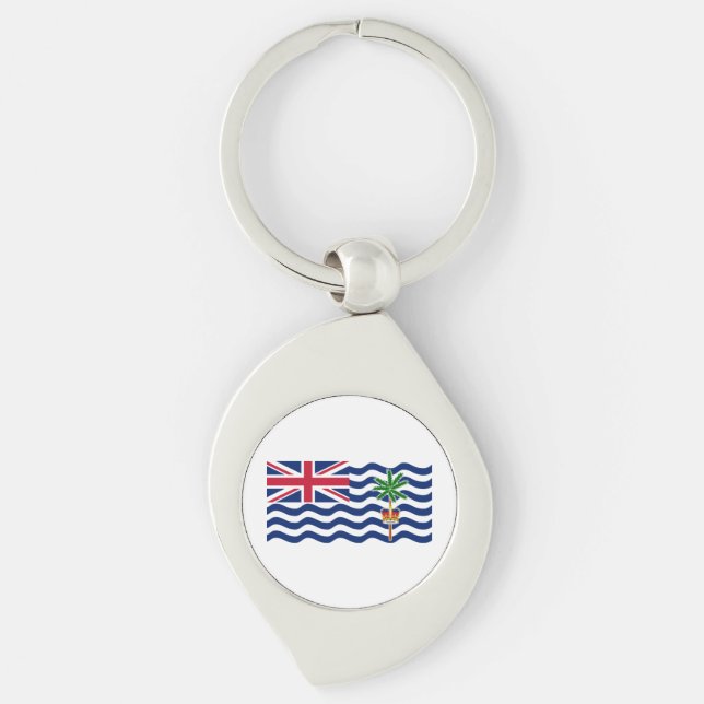 British Indian Ocean Territory Flag Keychain (Front)