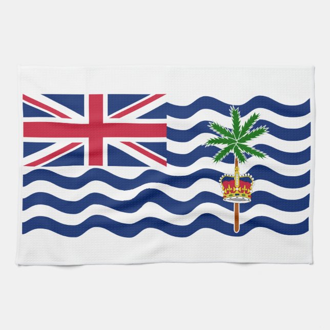 British Indian Ocean Territory Flag Kitchen Towel (Horizontal)