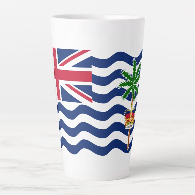 British Indian Ocean Territory Flag Latte Mug (Front)