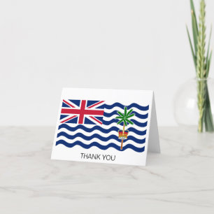 British Indian Ocean Territory Flag Letterpress Thank You Card