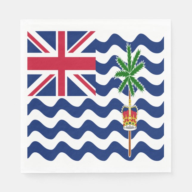 British Indian Ocean Territory Flag Napkins (Front)