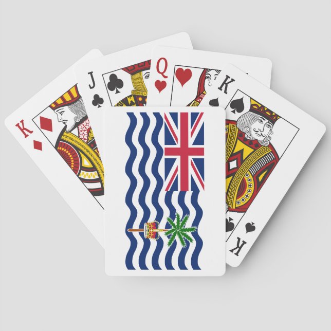 British Indian Ocean Territory Flag Poker Cards (Back)