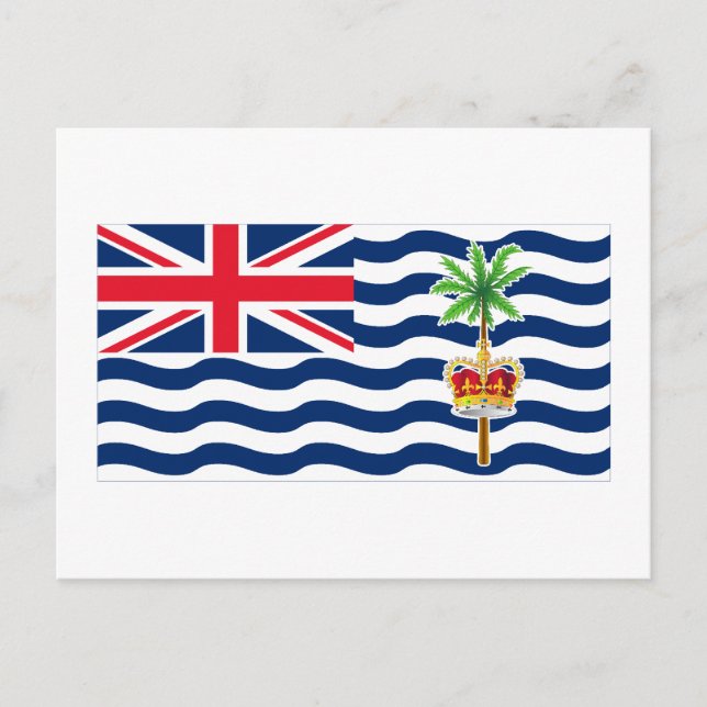 British Indian Ocean Territory Flag Postcard (Front)