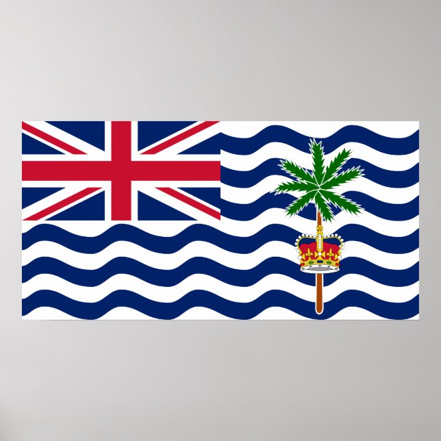 British Indian Ocean Territory Flag Poster (Front)