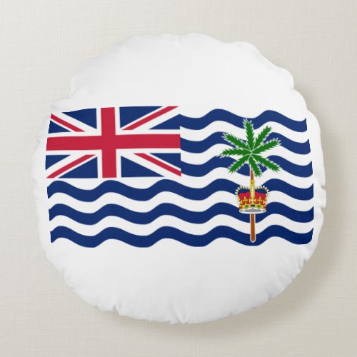 British Indian Ocean Territory Flag Round Pillow