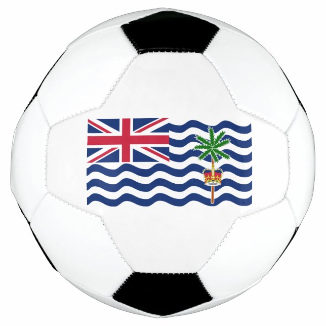 British Indian Ocean Territory Flag Soccer Ball (Front)
