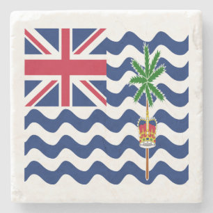 British Indian Ocean Territory Flag Stone Coaster