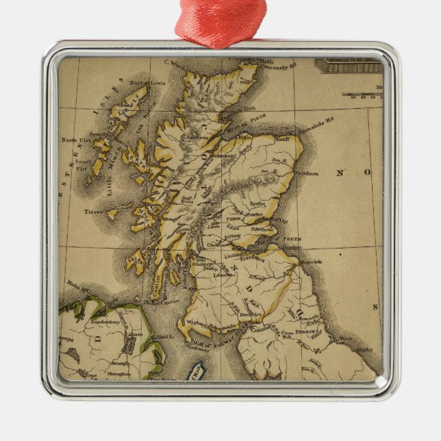 British Islands 2 Metal Ornament (Front)