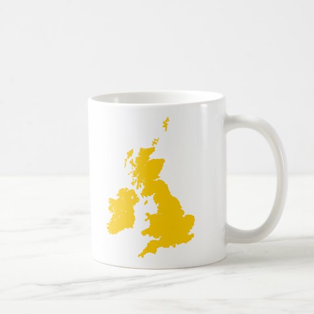 British Isles - Amber Coffee Mug (Right)