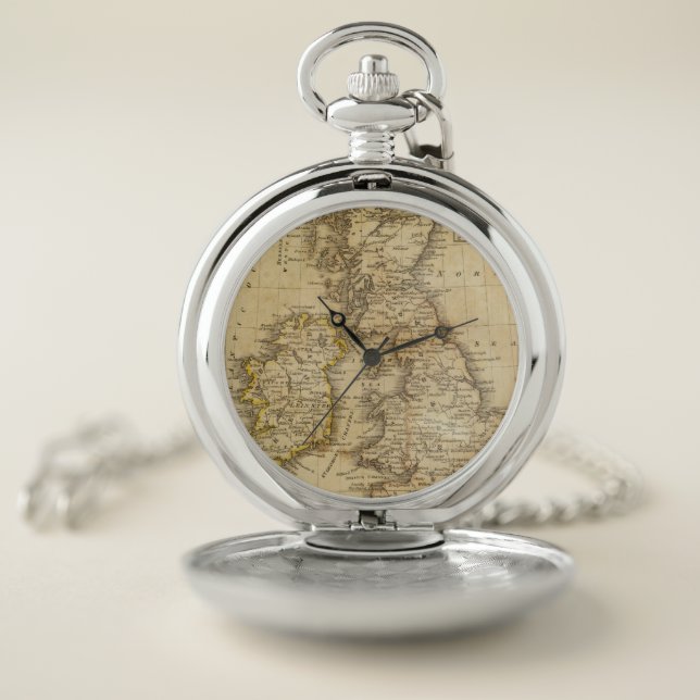 British Isles, Asia Pocket Watch (Inside)