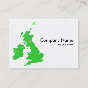 British Isles - Green Business Card