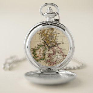British Isles Map 2 Pocket Watch