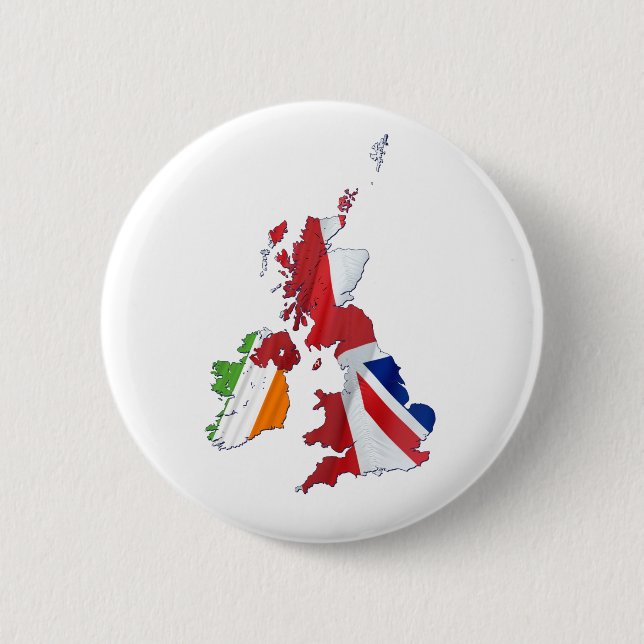 BRITISH ISLES MAP AND FLAGS BUTTON (Front)