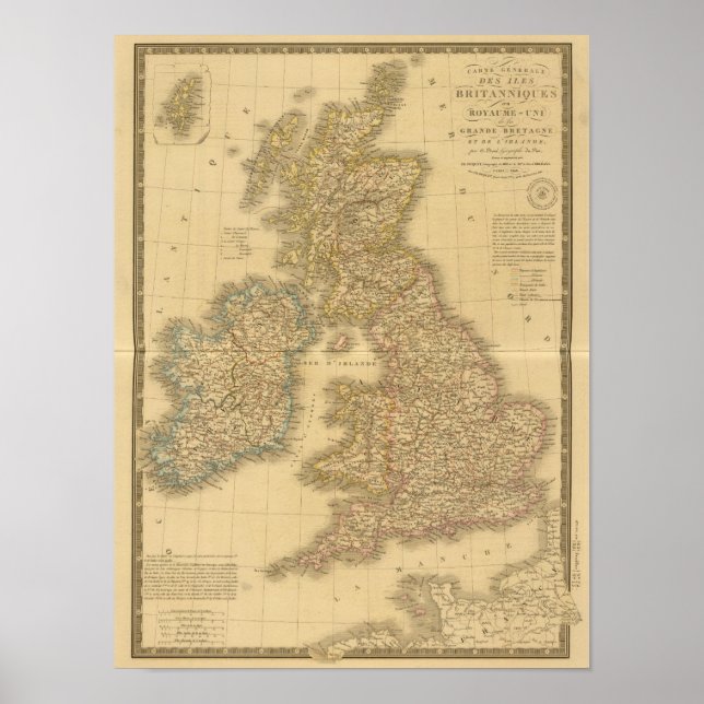 British Isles Map Poster (Front)