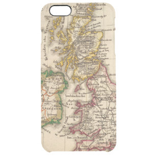 British Isles Map Clear iPhone 6 Plus Case