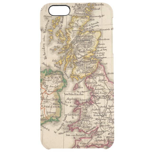 British Isles Map Uncommon iPhone Case (Back)
