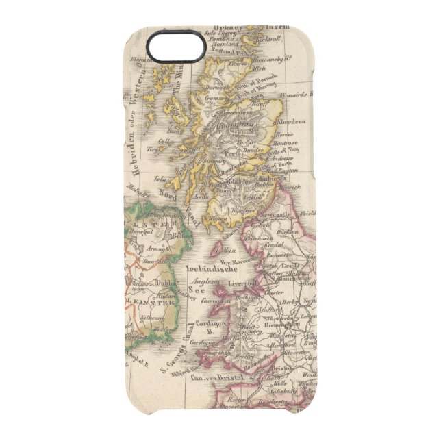 British Isles Map Uncommon iPhone Case (Back)