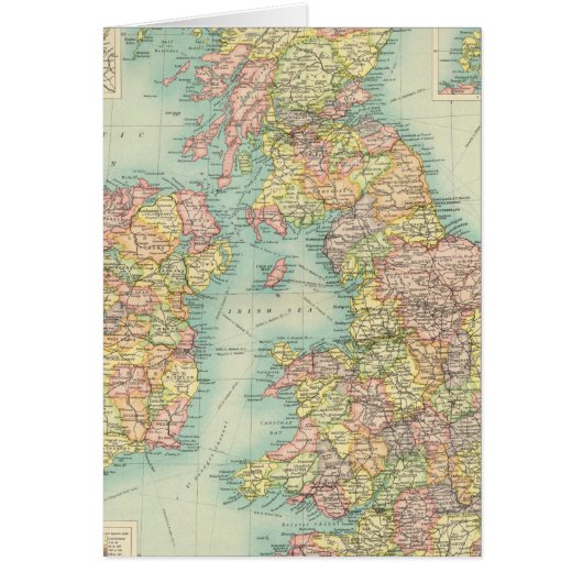 British Isles political map Cards (Front)