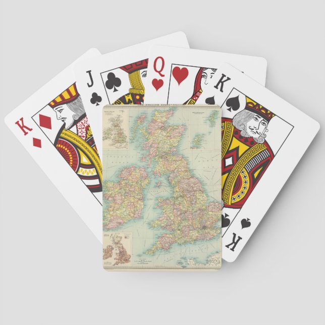 British Isles - political. Poker Cards (Back)