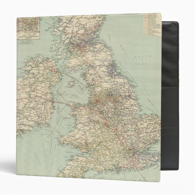 British Isles railways 3 Ring Binder (Front/Inside)