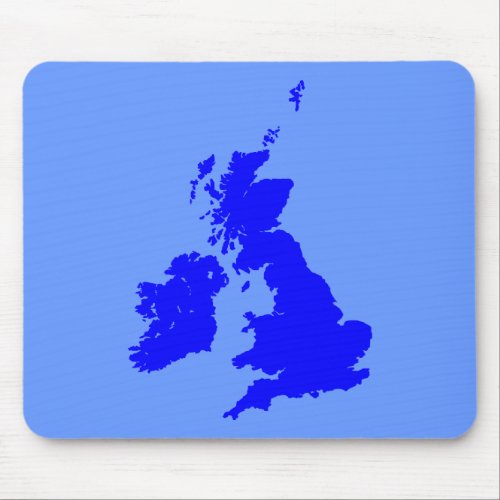 British Isles _ Shades of Blue Mouse Pad