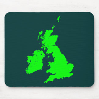 British Isles - Shades of Green Mouse Pad