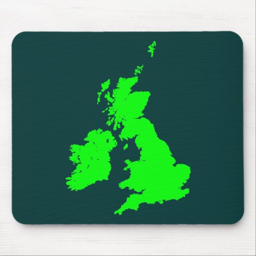 British Isles _ Shades of Green Mouse Pad