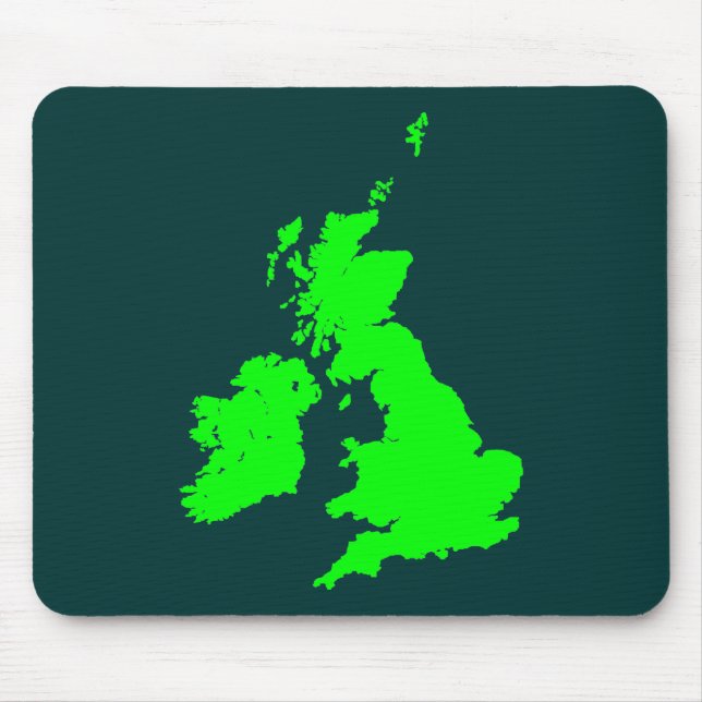 British Isles - Shades of Green Mouse Pad (Front)