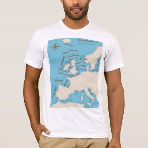 British Isles Shipping Forecast in color T-Shirt