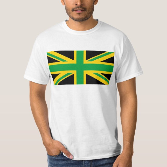 British - Jamaican Union Jack T-Shirt (Front)