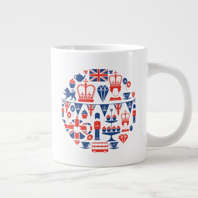British Jubilee Icons Giant Coffee Mug (Right)