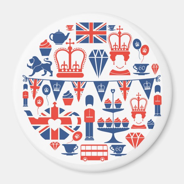 British Jubilee Icons Magnet (Front)