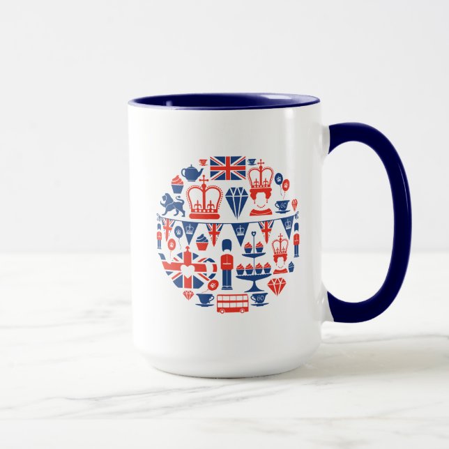 British Jubilee Icons Mug (Right)