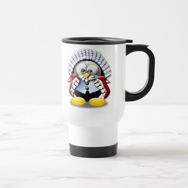 British Judge Tux Travel Mug (Right)
