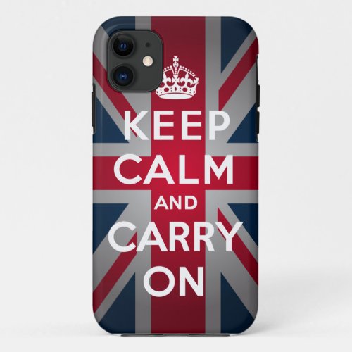 British Keep Calm Carry iPhone 5 Mate Tough Case