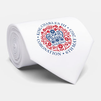 British King III Charles Memorabilia Coronation Neck Tie