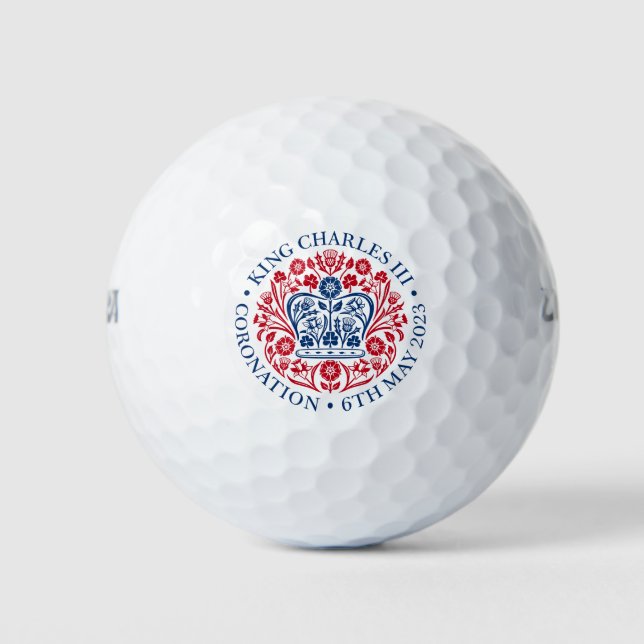 British King III Charles Memorabilia Kings Golf Balls (Front)