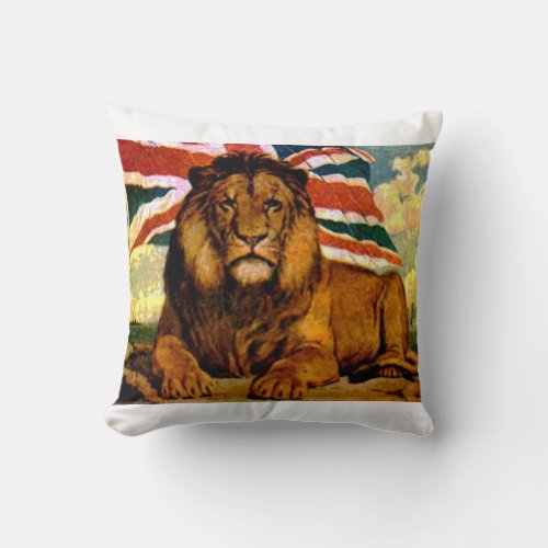 British lion cushion