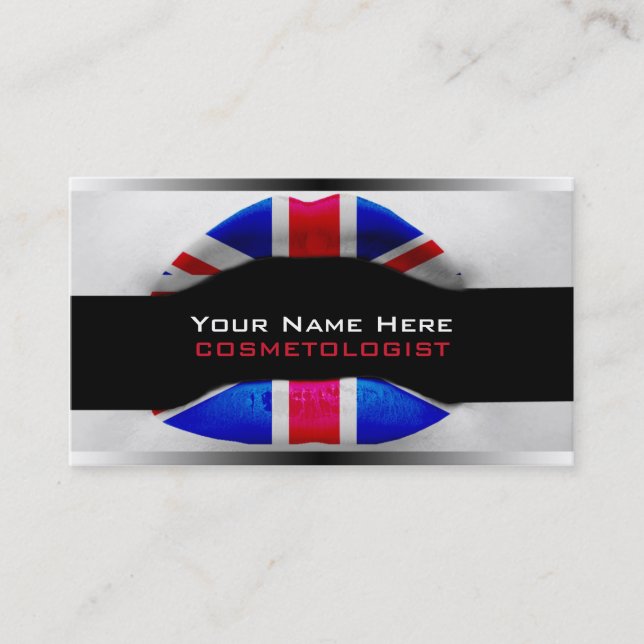 British Make-Up Artist  Business Cards (Front)