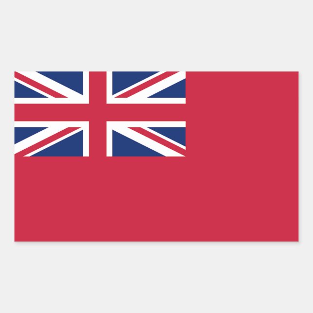 British Merchant Navy Red Ensign Sticker (Front)