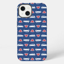 British Mini Cooper Hearts - Blue