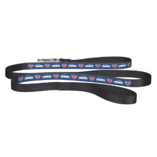British Mini Cooper Hearts - Blue Pet Leash
