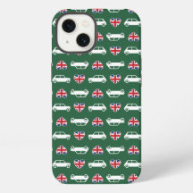 British Mini Cooper Hearts - Green